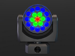 3D Moving Head LED model