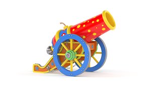 Circus Cannon 3D model