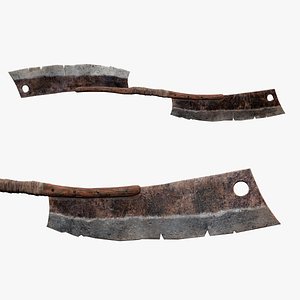 3D Double-End Cleaver Weapon