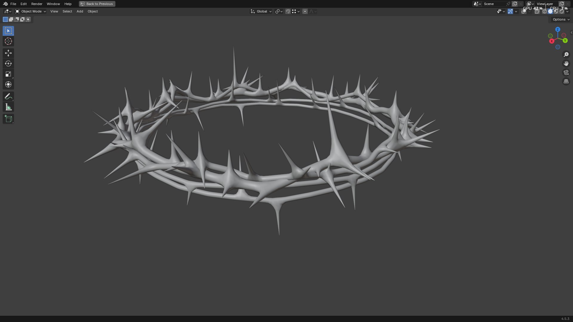 Gold Crown of Thorns PBR model https://p.turbosquid.com/ts-thumb/d7/GWMXw4/73/screenshot20251008182247/png/1759928737/1920x1080/fit_q87/52451b9d3449fda1524870d5d5be07ead7b7d279/screenshot20251008182247.jpg