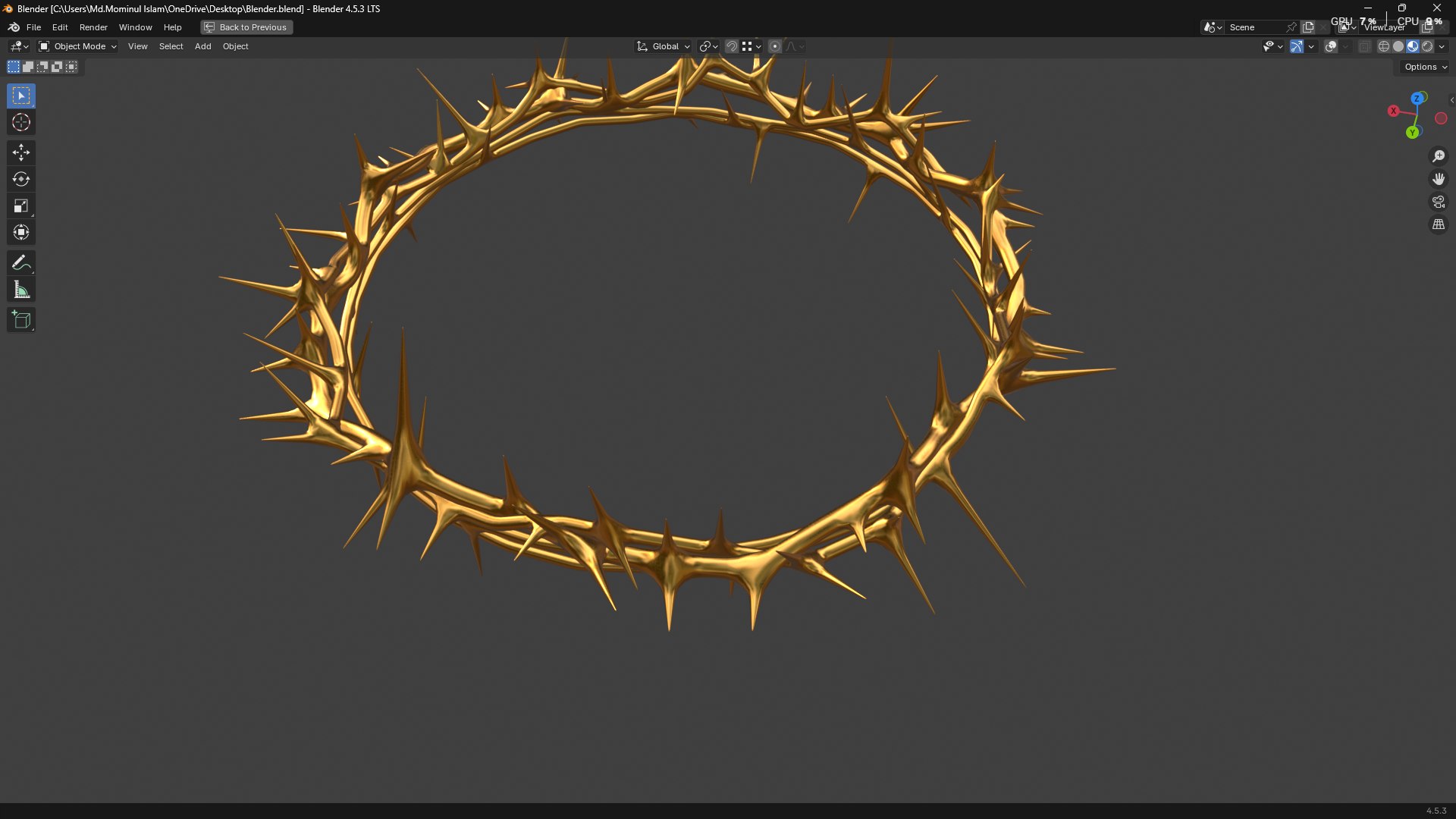 Gold Crown of Thorns PBR model https://p.turbosquid.com/ts-thumb/d7/GWMXw4/K6/screenshot20251008192313/png/1759929806/1920x1080/fit_q87/01fa775a36b6321eb98959bd1ddc12a94f99a9e1/screenshot20251008192313.jpg