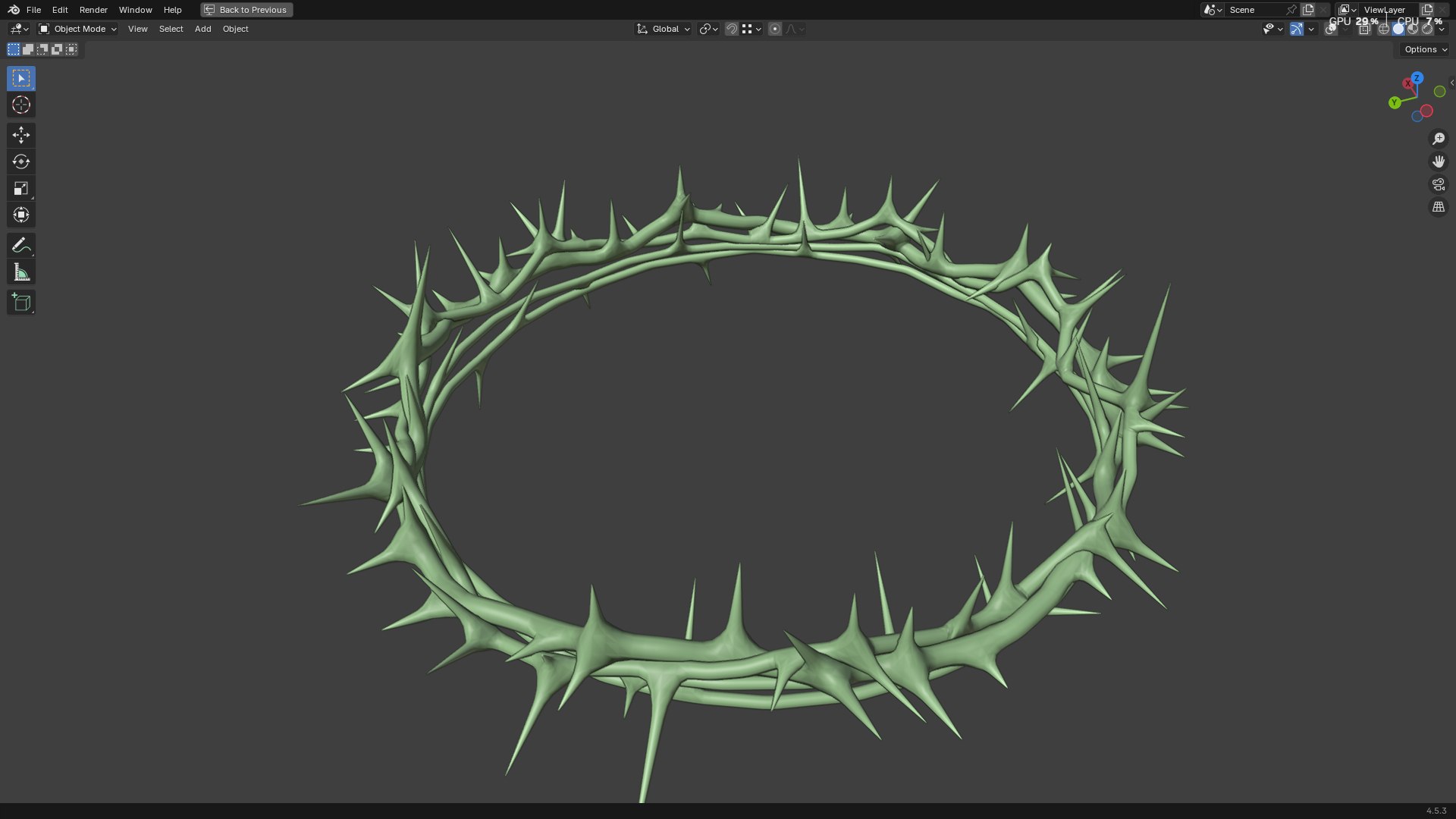 Gold Crown of Thorns PBR model https://p.turbosquid.com/ts-thumb/d7/GWMXw4/Kp/screenshot20251008182410/png/1759928548/1920x1080/fit_q87/7ea16ca3af00eb4a36f2c36f197e54bbc89730af/screenshot20251008182410.jpg