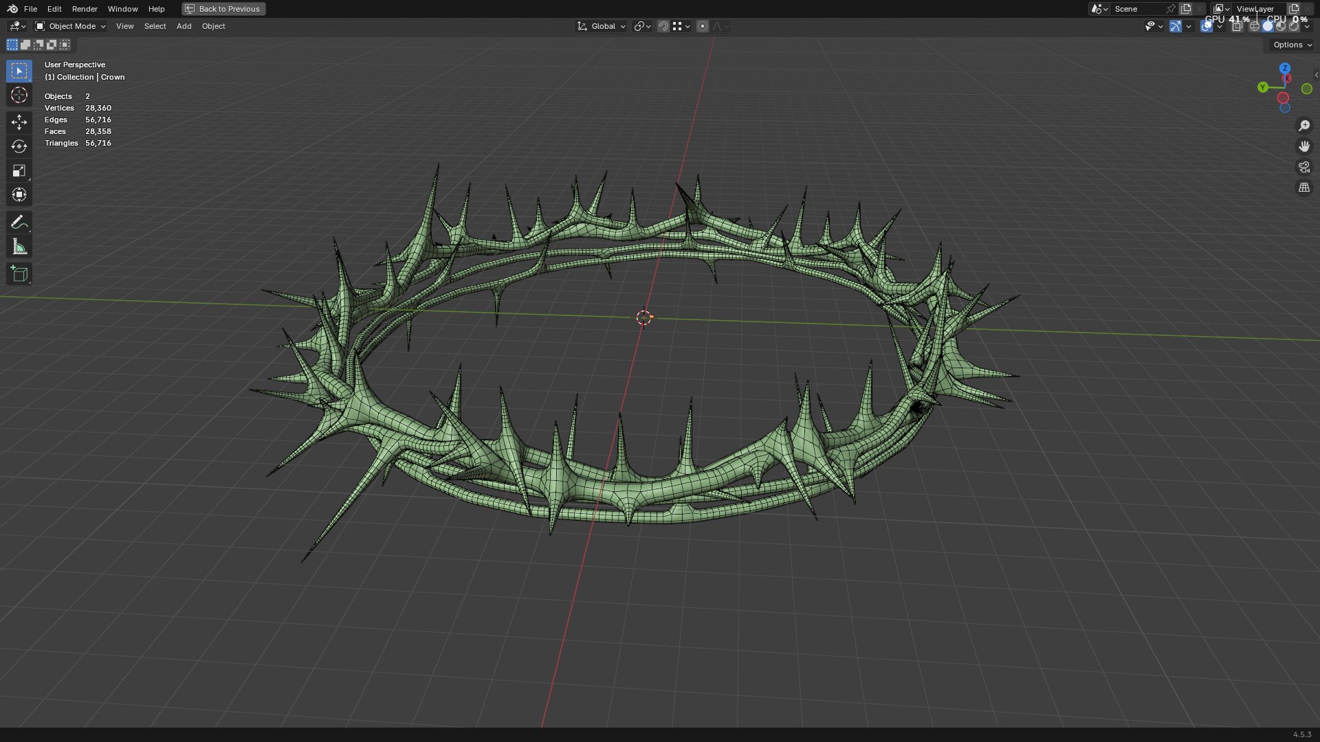 Gold Crown of Thorns PBR model https://p.turbosquid.com/ts-thumb/d7/GWMXw4/Ma/screenshot20251008182508/png/1759928519/1920x1080/fit_q87/cc396fbf0b531227e23cc89222fc934e72ee651f/screenshot20251008182508.jpg