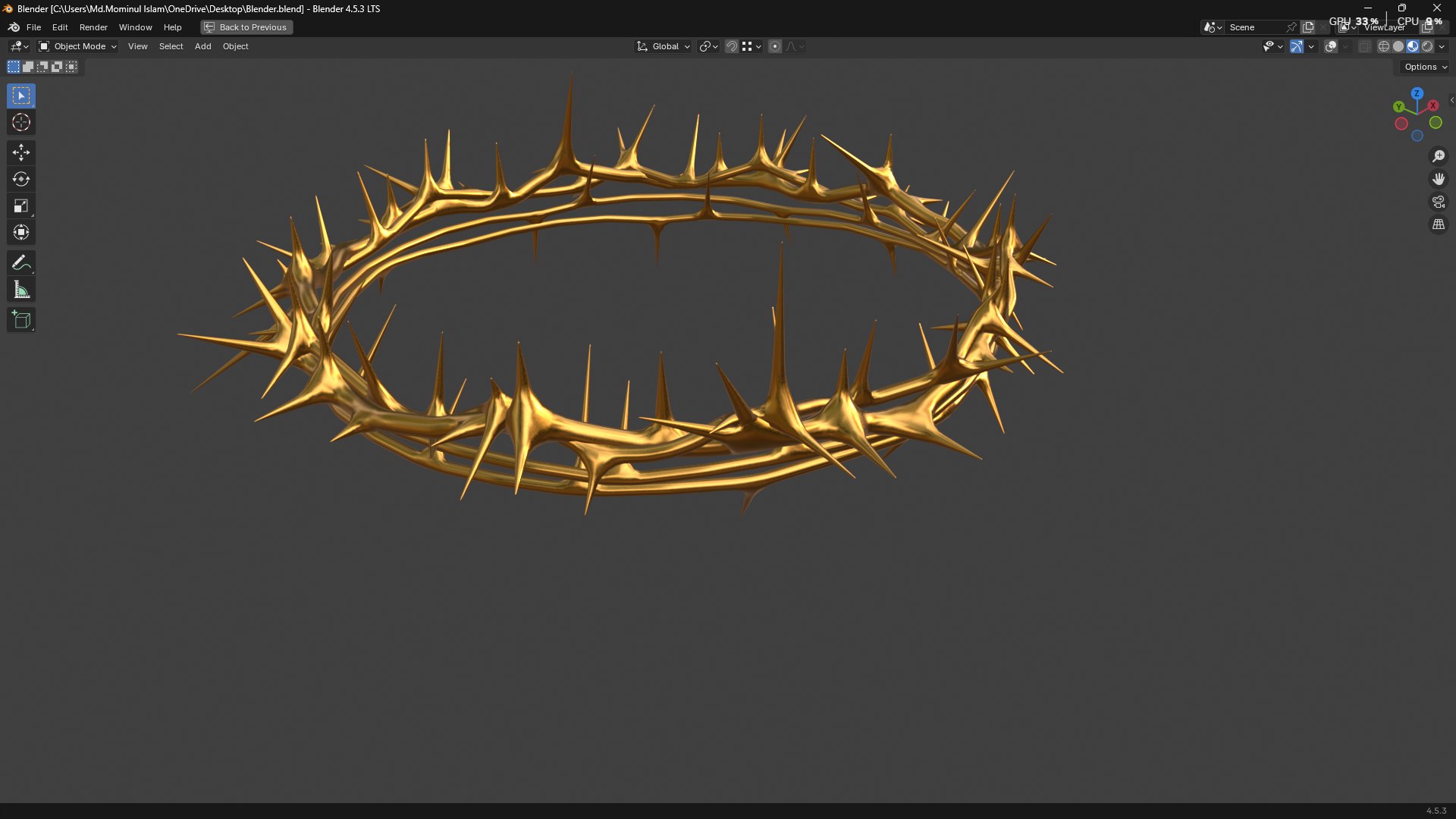 Gold Crown of Thorns PBR model https://p.turbosquid.com/ts-thumb/d7/GWMXw4/mn/screenshot20251008192316/png/1759929798/1920x1080/fit_q87/2b8ff6ec665ad0f5220208302ee3a6b95351f4e7/screenshot20251008192316.jpg