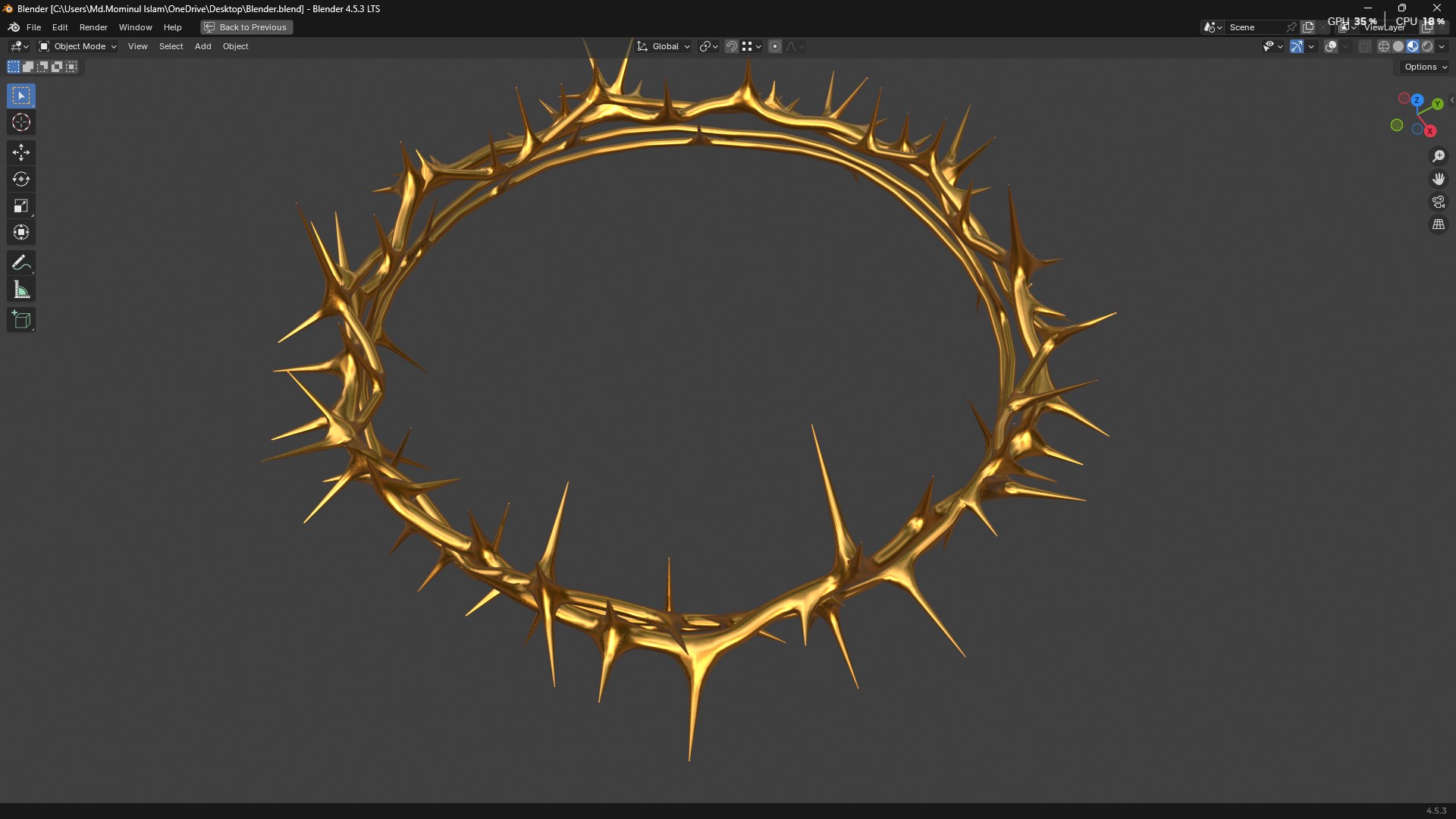 Gold Crown of Thorns PBR model https://p.turbosquid.com/ts-thumb/d7/GWMXw4/nO/screenshot20251008192318/png/1759929792/1920x1080/fit_q87/97d4229e32cb0a70ef47bc85e45874a7c861414e/screenshot20251008192318.jpg