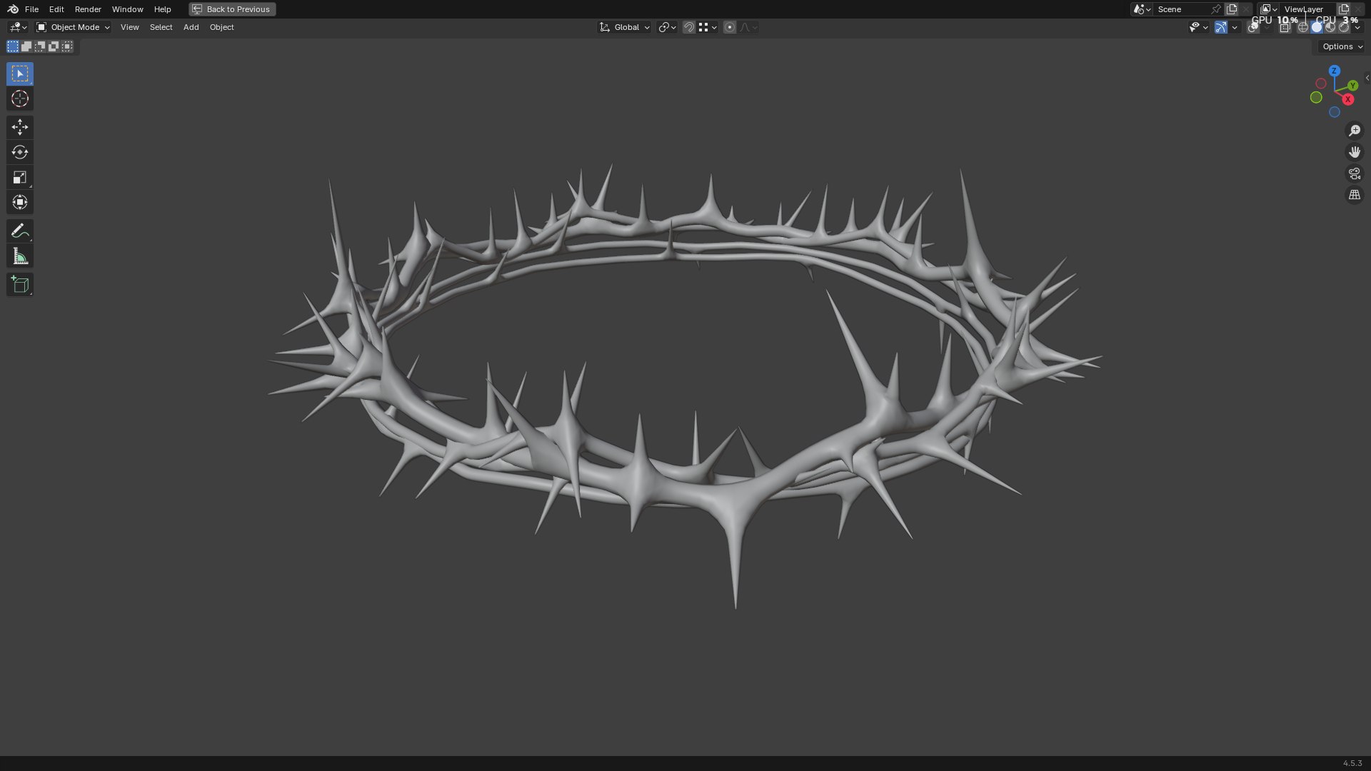 Gold Crown of Thorns PBR model https://p.turbosquid.com/ts-thumb/d7/GWMXw4/os/screenshot20251008182231/png/1759928740/1920x1080/fit_q87/ff34bbc019893f62a7c04dfa22872f3eb5f256dc/screenshot20251008182231.jpg
