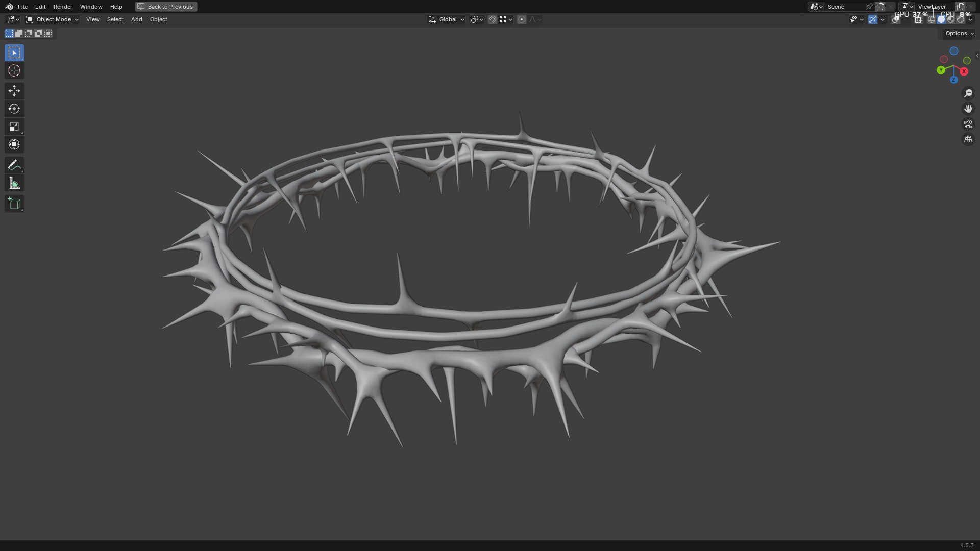 Gold Crown of Thorns PBR model https://p.turbosquid.com/ts-thumb/d7/GWMXw4/sA/screenshot20251008182257/png/1759928734/1920x1080/fit_q87/ce6ffb88087d65ea82dc5ec4dd53b68b3650337a/screenshot20251008182257.jpg