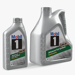 Mobil 1 Synthetic Oil Bottles