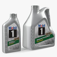 Mobil 1 Synthetic Oil Bottles