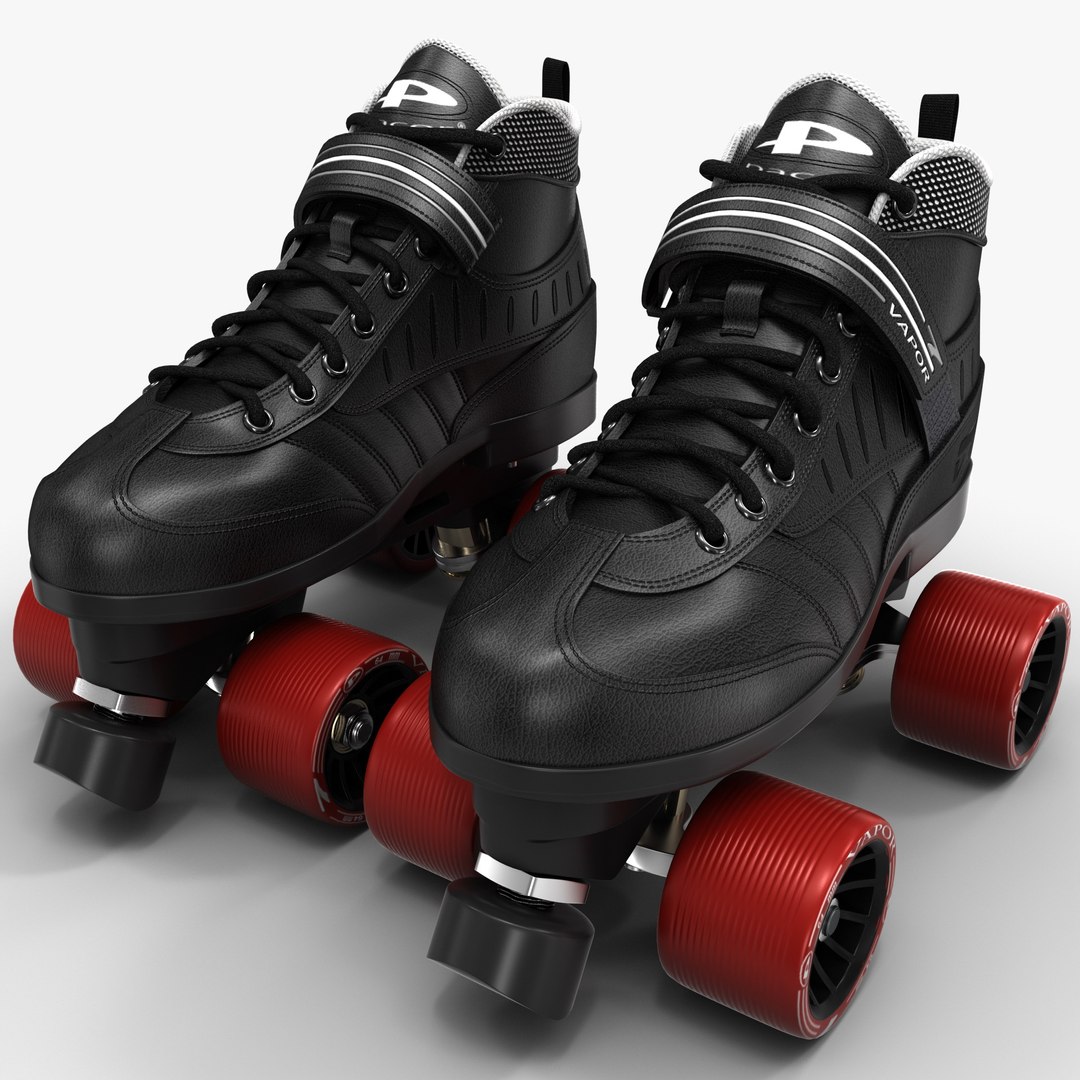 3ds Max Quad Roller Skates Black