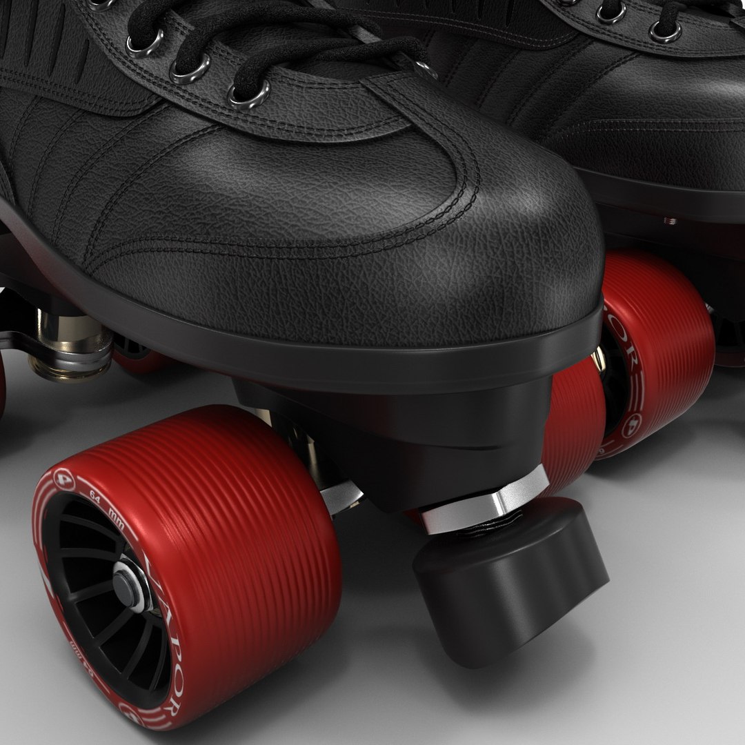 3ds Max Quad Roller Skates Black