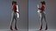 Dark Skin Woman with Roland AX Edge Keytar Rigged for Modo