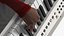 Dark Skin Woman with Roland AX Edge Keytar Rigged for Modo