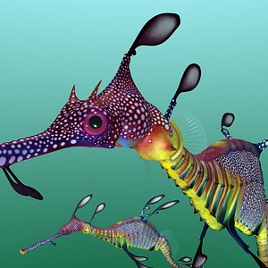 weedy dragon 3d model