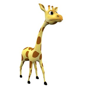 cartoon giraffe rigged fbx