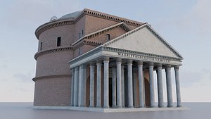 3D Ancient Roman Pantheon High Detail PBR Texture 3D Model 3D model
