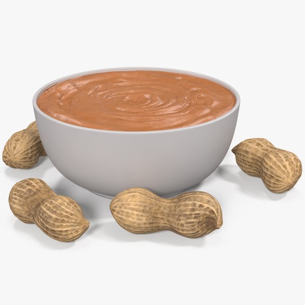 3D peanut butter plate 2 model