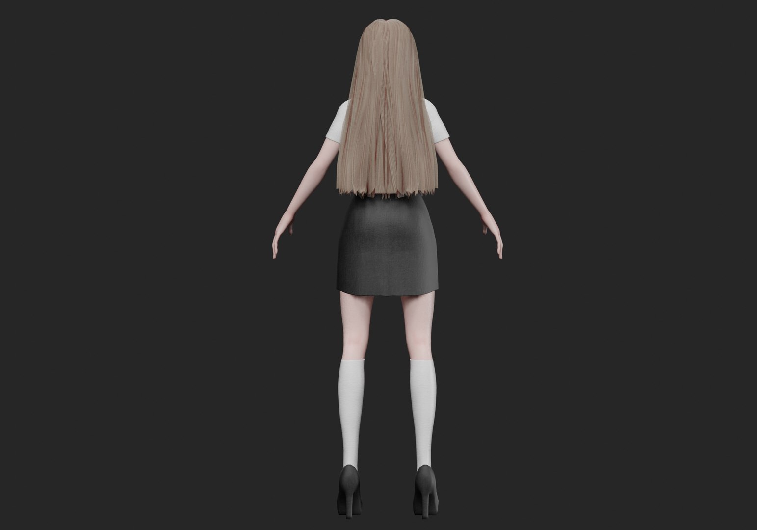 Basic Anime Girl V29361 3D Model - TurboSquid 2272494