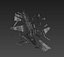 3D model crashed aircraft