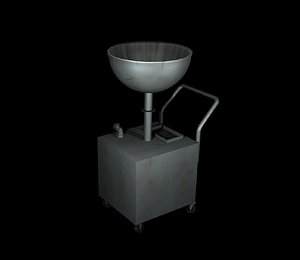 3d mechanic oil cart