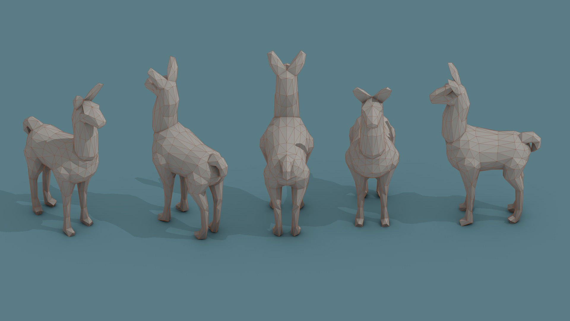 3D model Low Poly Art Animals Isometric Icon Pack 07 - TurboSquid 1759745