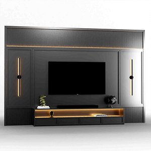 3D luxary-tv-wall