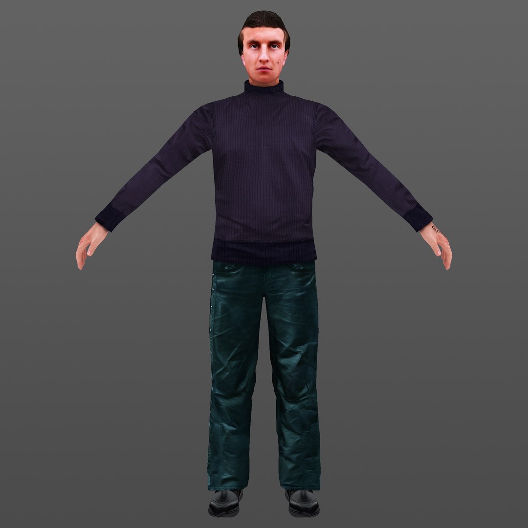 3D MAN 09 - WITH 250 ANIMATIONS - TurboSquid 1770479