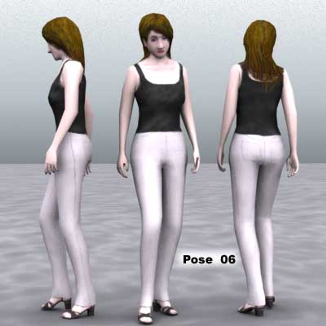 3d Model Human Female Girl