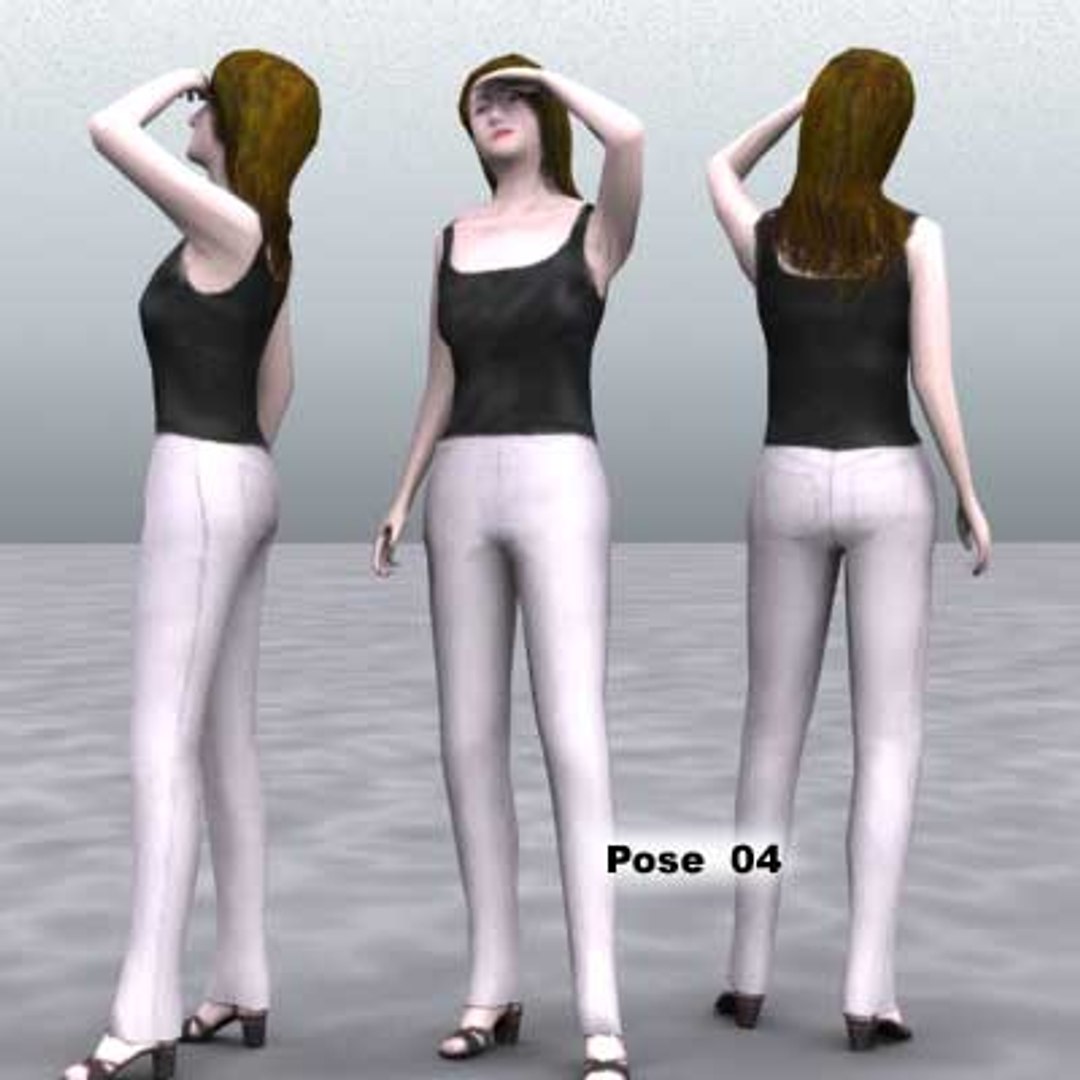3d Model Human Female Girl