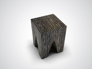 Wooden box stool