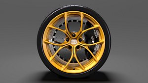 bugatti chiron wheel 3D model