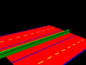 free 3ds model barrier highway