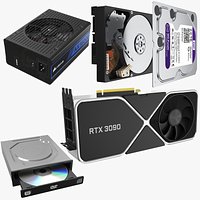 Four Computer Hardware Components