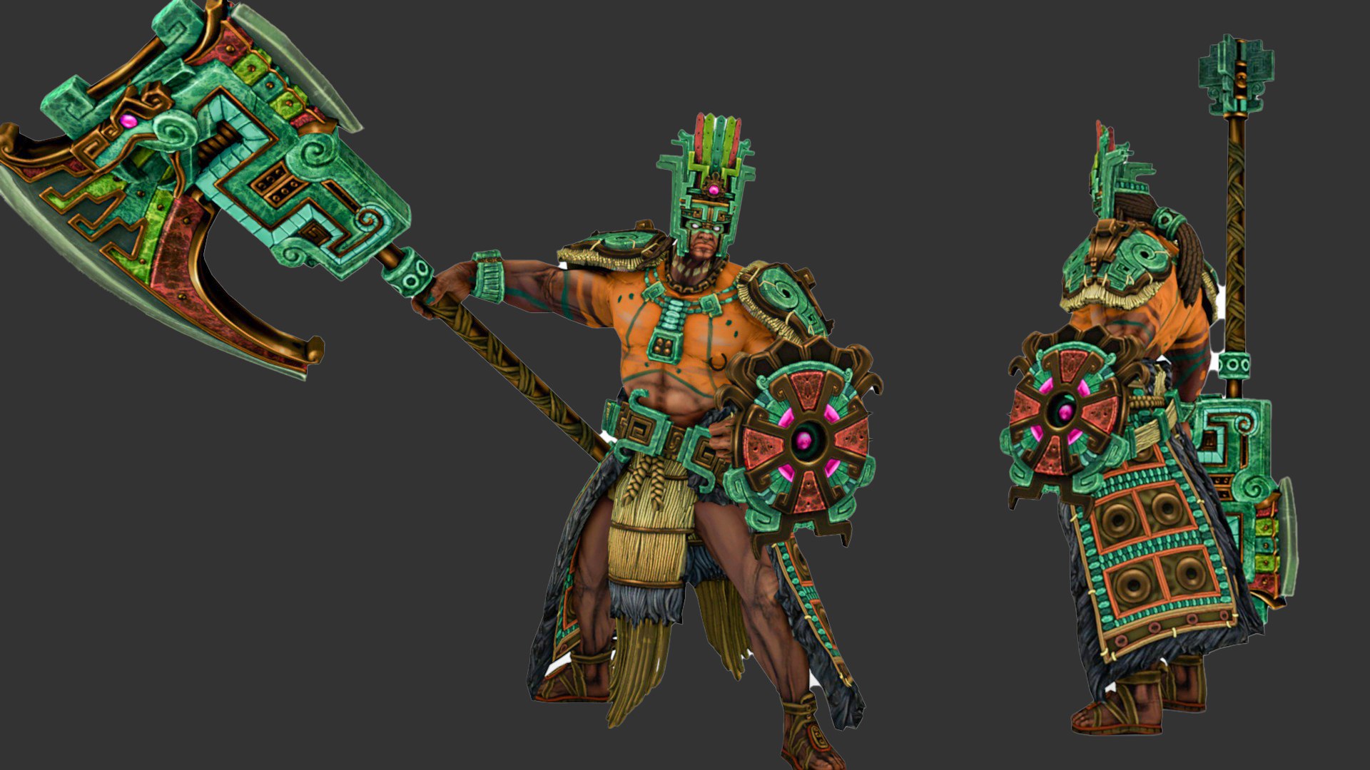 3D Aztec War God 3D Character Model Model - TurboSquid 2396866