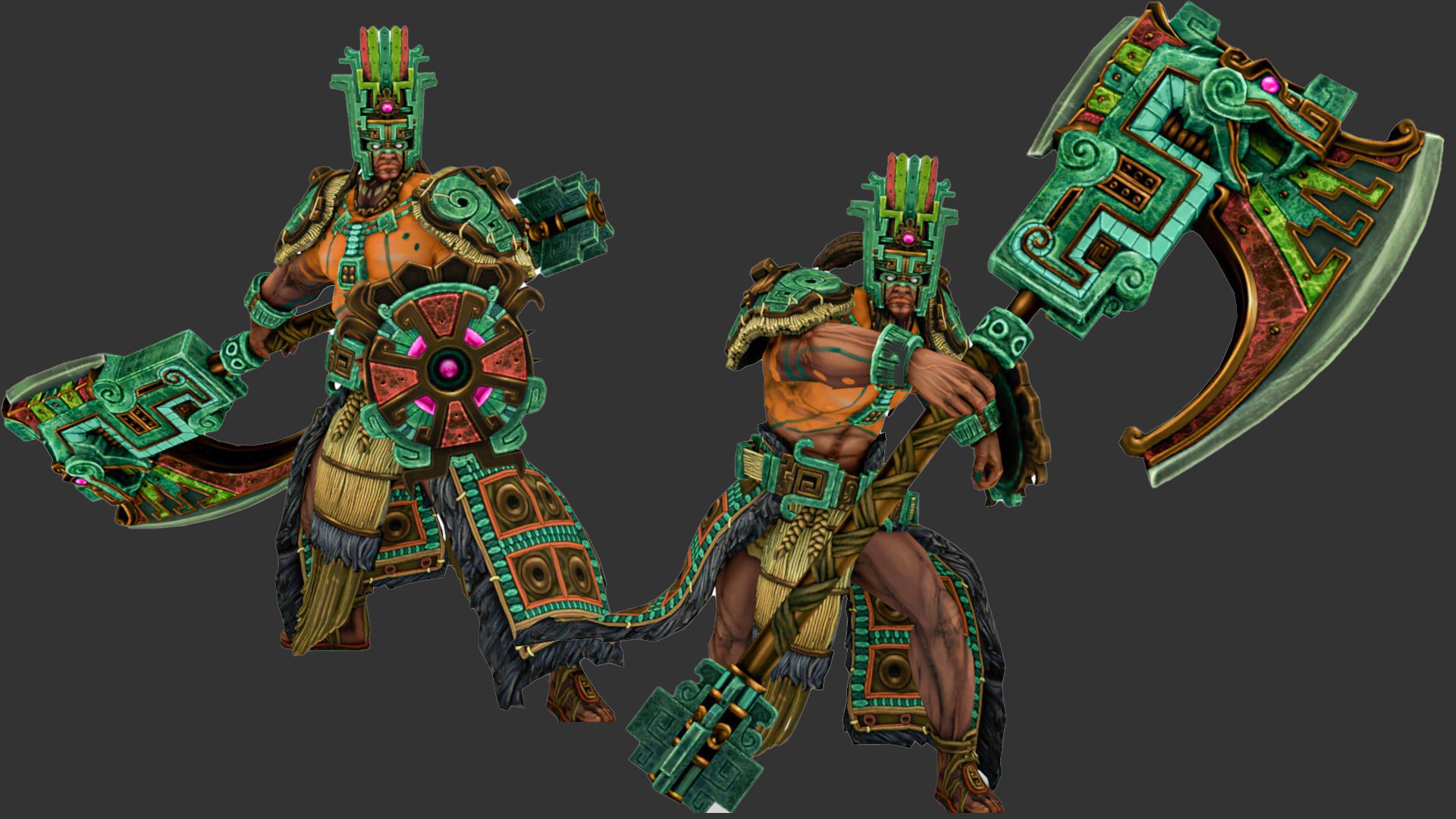 3D Aztec War God 3D Character Model Model - TurboSquid 2396866