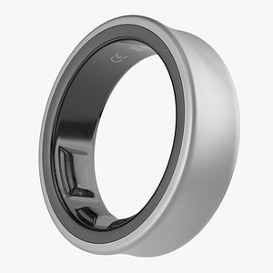 3D Samsung Galaxy Ring Titanium Silver model