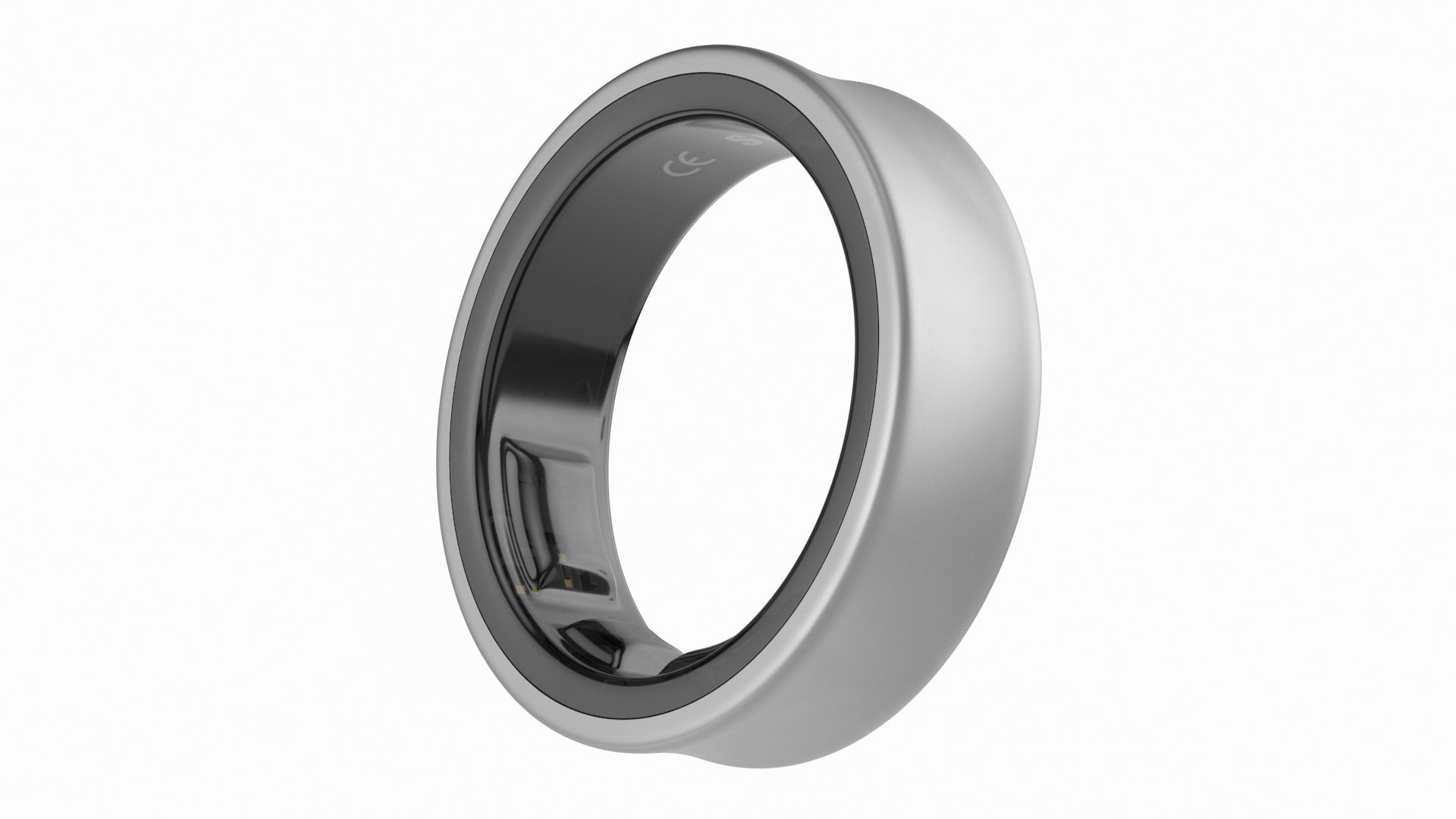 Samsung Galaxy Ring Titanium Silver 3D model preview