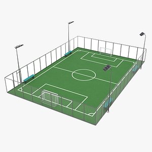 3D Soccer - Football Field 5x5 model