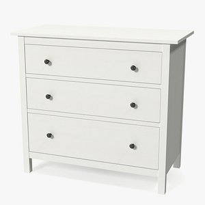 Hemnes 3 Drawer Ikea Chest White Stain