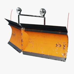 Used Snowplow V Blade 3D model