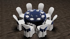 3D Wedding Table model