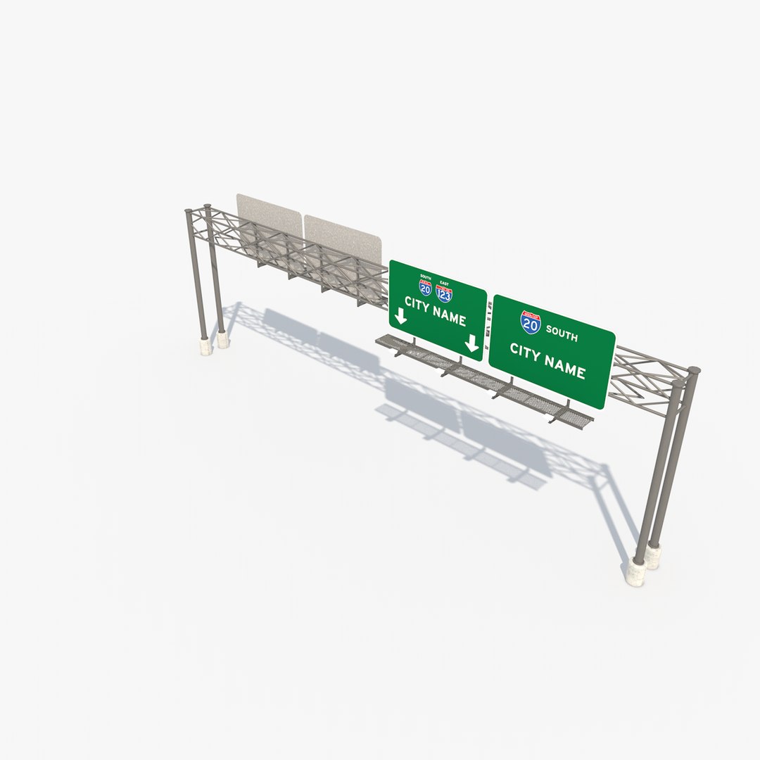 Highway Sign Freeway Dxf