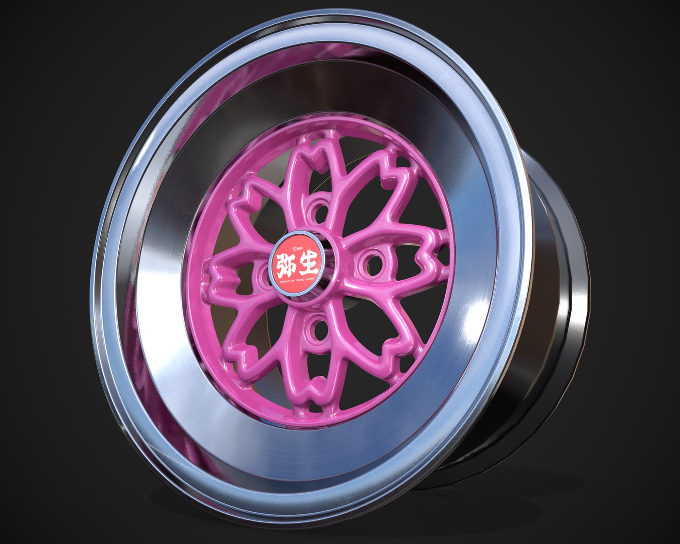 3D yayoi rim techno racing - TurboSquid 1550313