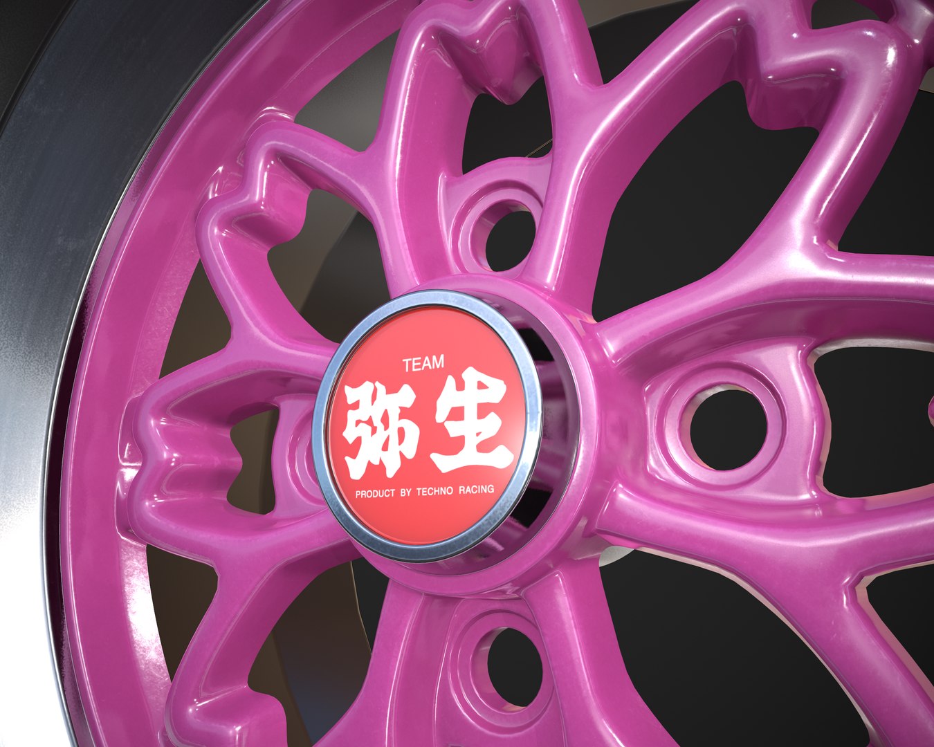 3D yayoi rim techno racing - TurboSquid 1550313