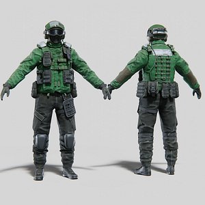 SOLDIER Flight Deck Crew Rigged