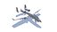 A-10 Thunderbolt Jet Fighter Aircraft Low-poly 3D model