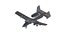 A-10 Thunderbolt Jet Fighter Aircraft Low-poly 3D model
