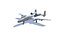 A-10 Thunderbolt Jet Fighter Aircraft Low-poly 3D model