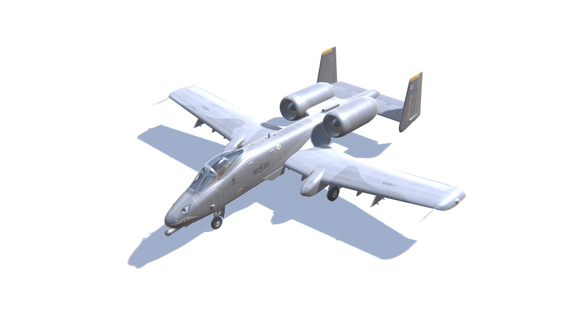 3D model A-10 Thunderbolt Jet Fighter Aircraft Low-poly 3D model https://p.turbosquid.com/ts-thumb/d7/sARpUl/rO/screenshot73/jpg/1634059186/1920x1080/fit_q87/40a3b82110f2d83a6f9d4dd40256b224f9f95ad8/screenshot73.jpg