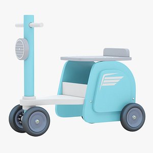 Baby Balance Bikes Blue 3D model